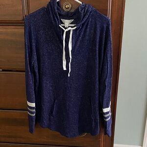Market & Spruce Heathered Navy Hoodie